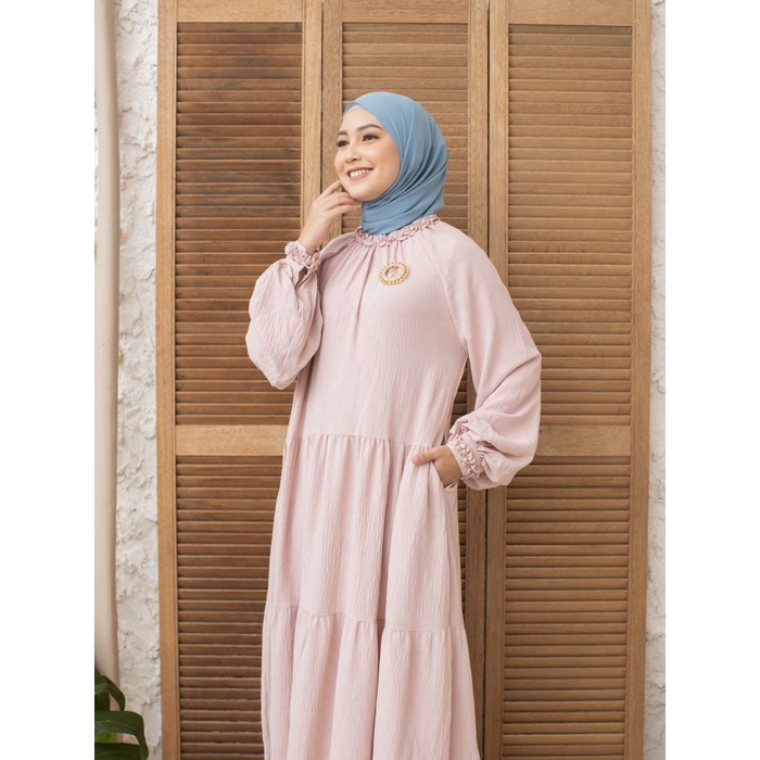 Sabrina Dress Strawberry Creme - Klamby