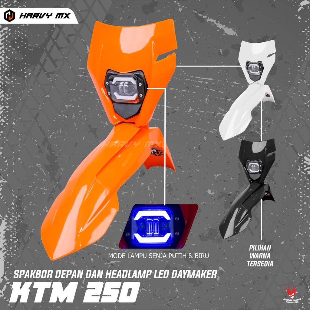 Spakbor Slebor Depan Headlamp DAYMAKER HRV CRF 150 L KLX BIGFOOT DTRACKER KTM 250 2017