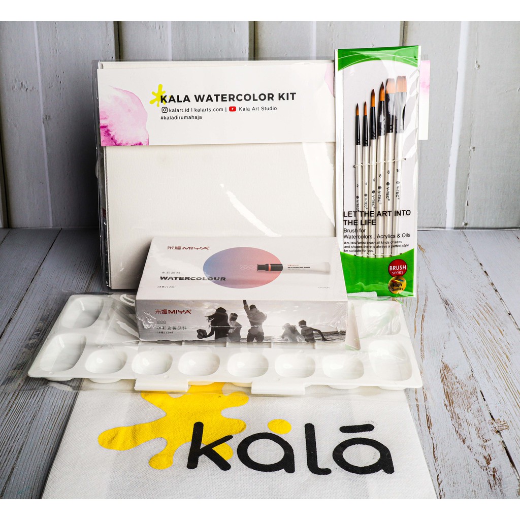 

Kala Water Color Starter Pack (Set Alat Lukis Cat Air)
