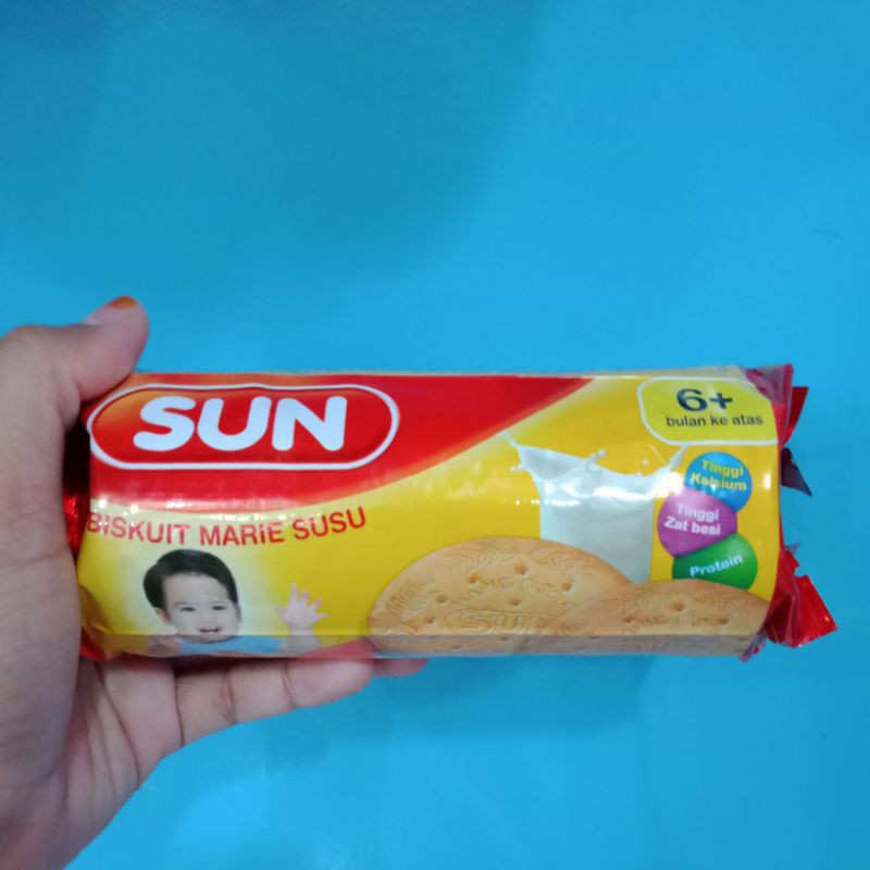 

Sun Biskuit marie susu 6+ 150gr // Sun marie Biskuit 150gr