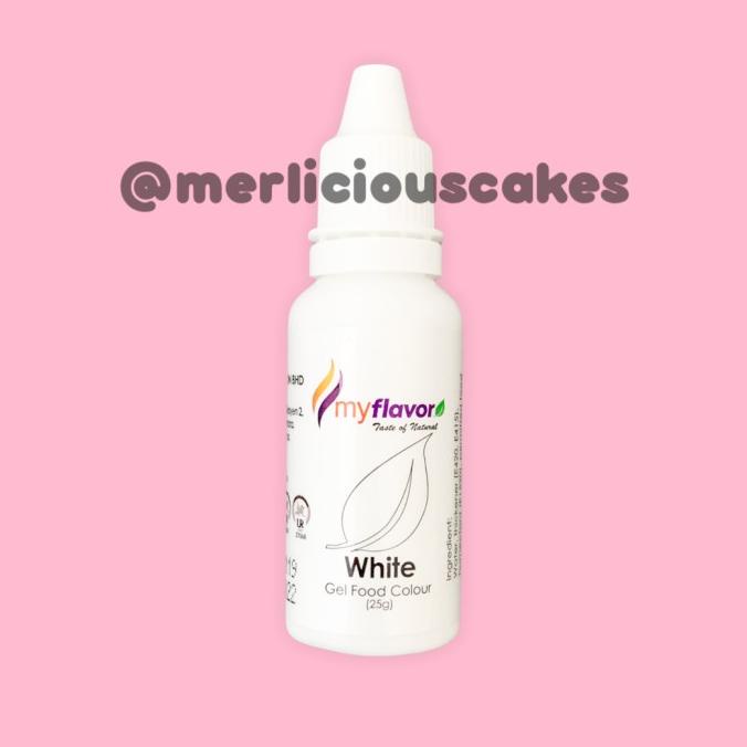 

White Gel My Flavor Food Color Food Colour Pewarna Makanan TERLARIS TERPERCAYA ORIGINAL