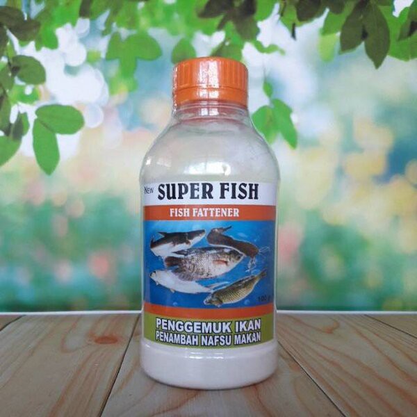 Super Fish Fattener 100 gr Vitamin Penggemuk Penambah Nafsu Makan Ikan