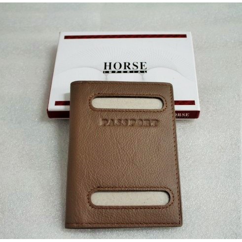 Dompet tempat  Passport paspor Kulit asli pria wanita original Imperial Horse