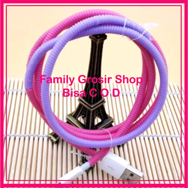 Pelindung Kabel Spiral 1 Warna / Cable Line Protector Color / Cable