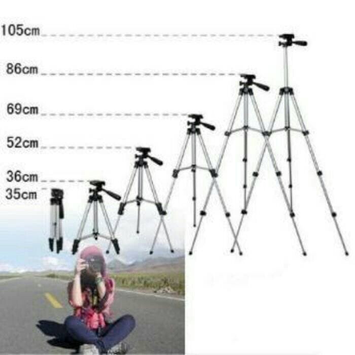 Tripod 1 meter 3110 / 3120 hp, camdig, handycam, dslr, gopro plus holder u