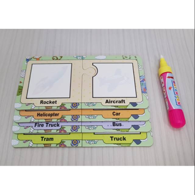 

Water magic pen drawing cars 1