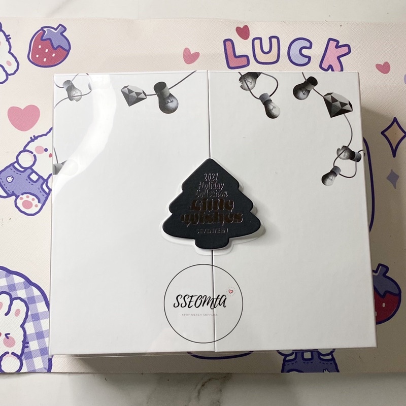 [PELUNASAN / READY STOCK | SHARING] SEVENTEEN - Little Wishes Special Box, Felt Coaster, 4 Cuts | sc