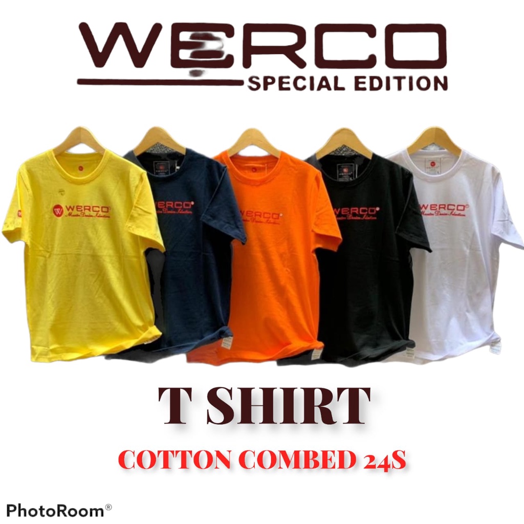 Kaos Oblong Pendek Werco Premium Quality---Kaos Werco List