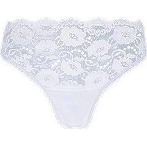 Carriwell Lace Stretch Panties White  XL