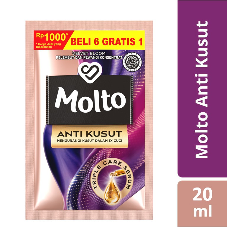 MOLTO ANTI KUSUT Velvet Bloom Sachet 20mL