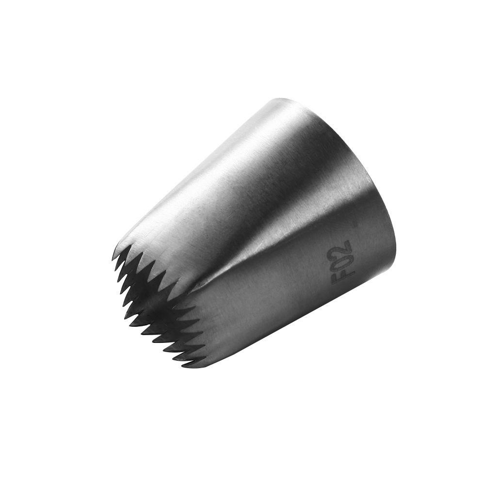 Terpopuler #F01 /F02 Icing Piping Nozzle Bakeware Pastry Tips Alat Es Krim Cupcake Stainless Steel