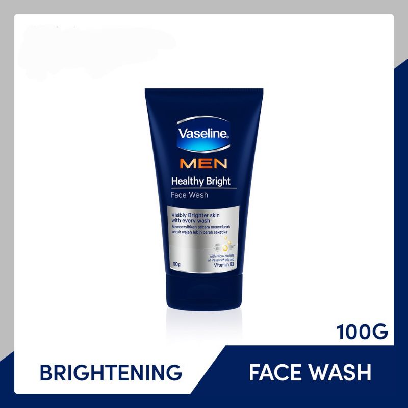 VASELINE Men Face Healthy Bright Face Wash 100g