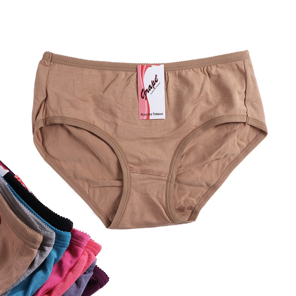 Grape celana dalam wanita basic bahan katun cotton CD GR 1014