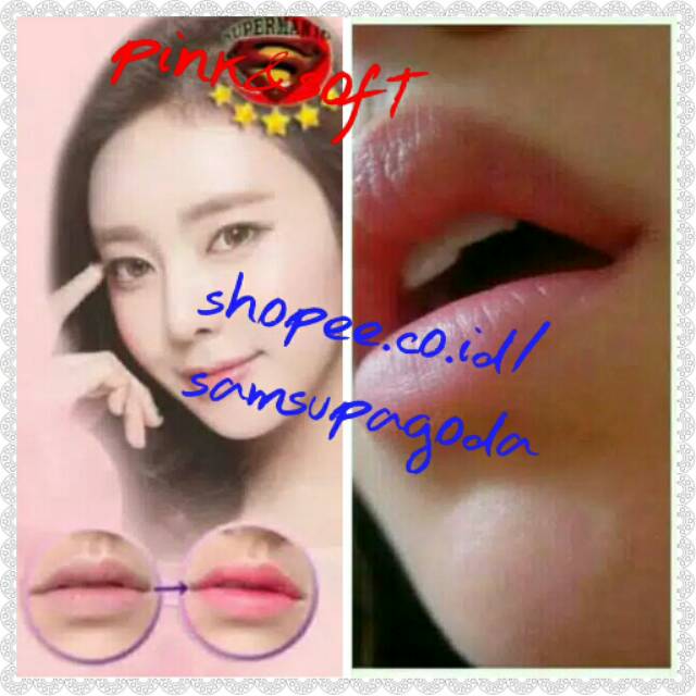 Pemerah bibir dan puting pink&soft asli