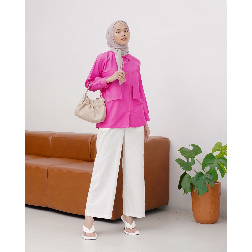 KEMEJA POLOS KATUN POPLIN MARISSA PREMIUM SHIRT B461