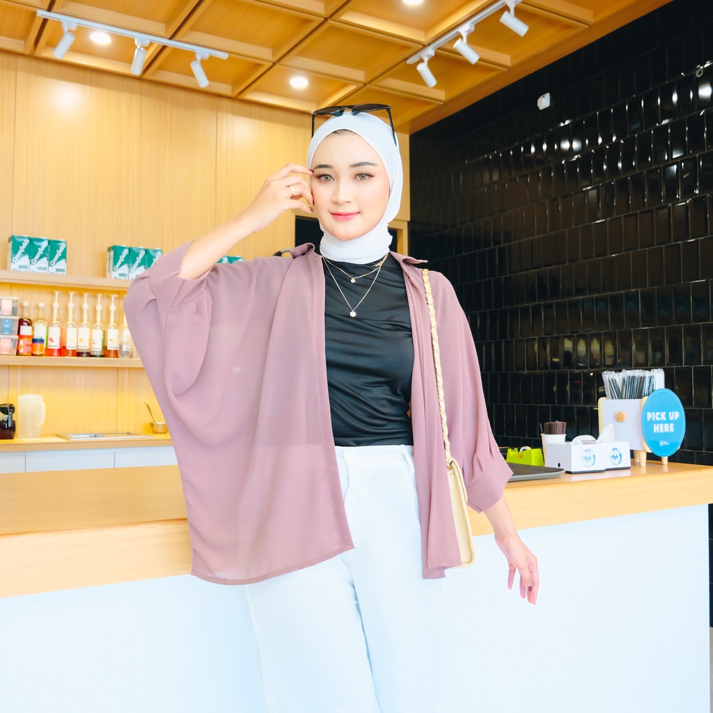 (AMD) CARDIGAN ZOLLA BATWING OUTER ATASAN WANITA CERUTI