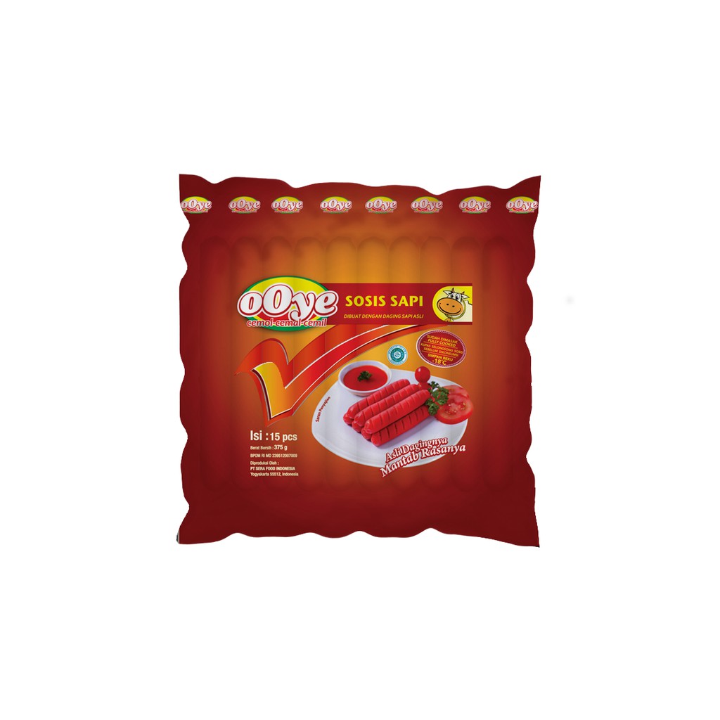 

Ooye sosis sapi isi 15 pcs 375 gr