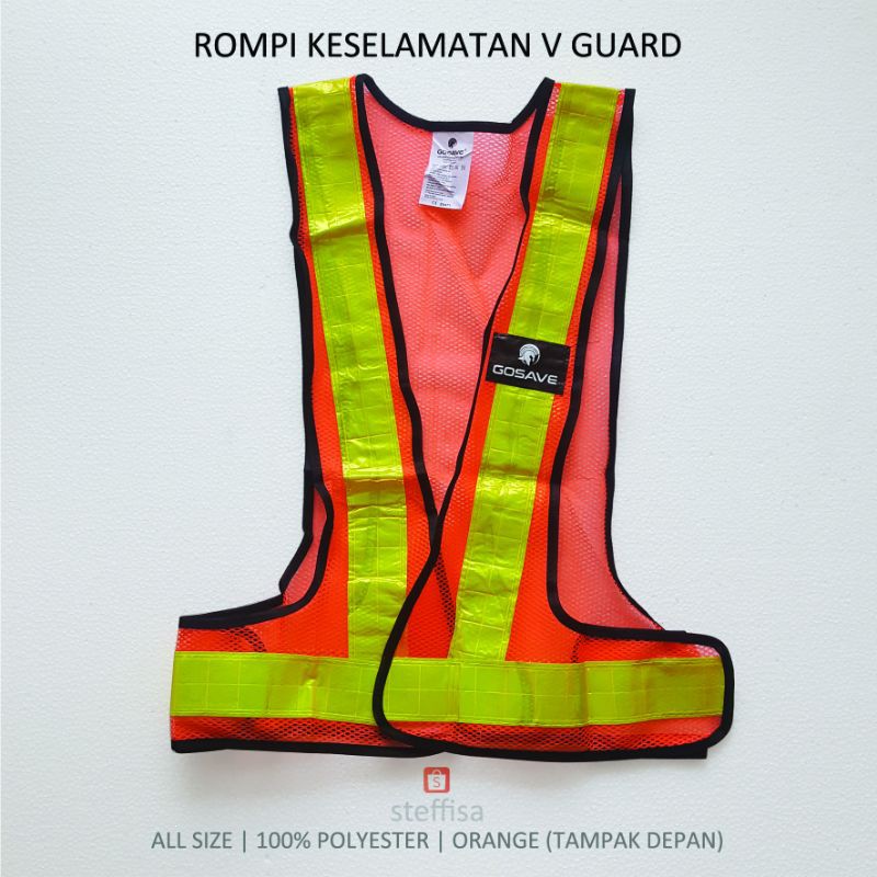 SAFETY VEST | Rompi Pengaman Proyek Jala Jaring Polyester Gosave