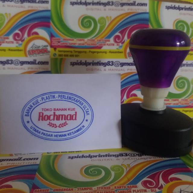 

STEMPEL FLASH/OTOMATIS/WARNA BENTUK OVAL