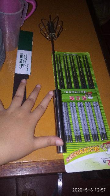 10 Pcs Liang Zhi Sheng Stainless Steel Chopsticks - Motif