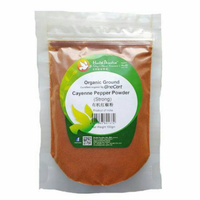 Be Healthy  Health Paradise Organic Cayenne Pepper Powder 100gr