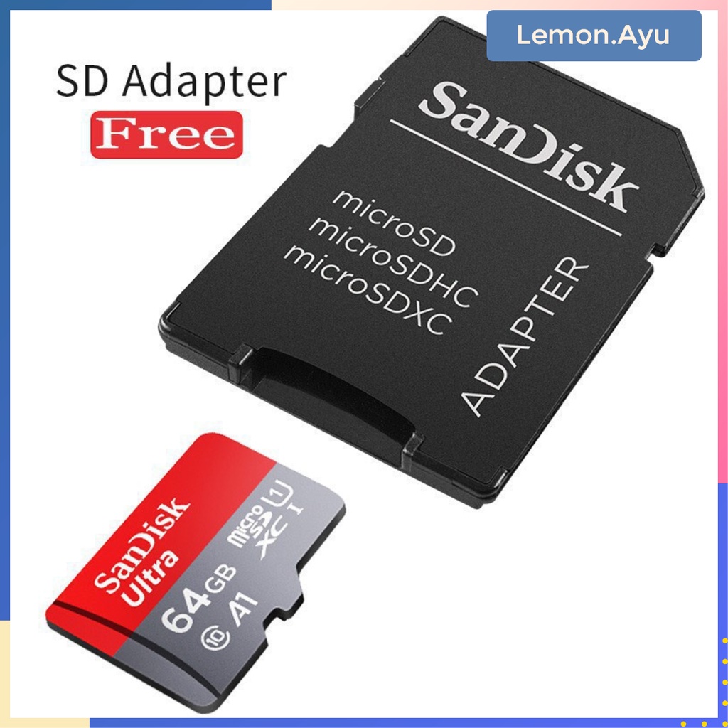 Memory Card A1 CLASS 10 120MB/S High Speed 32GB 64GB 128GB 256GB SD Card with Adapter