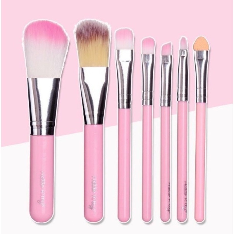 Kuas Make Up 7 in 1 Hello Kitty / Make Up Tools / Make Up Brush