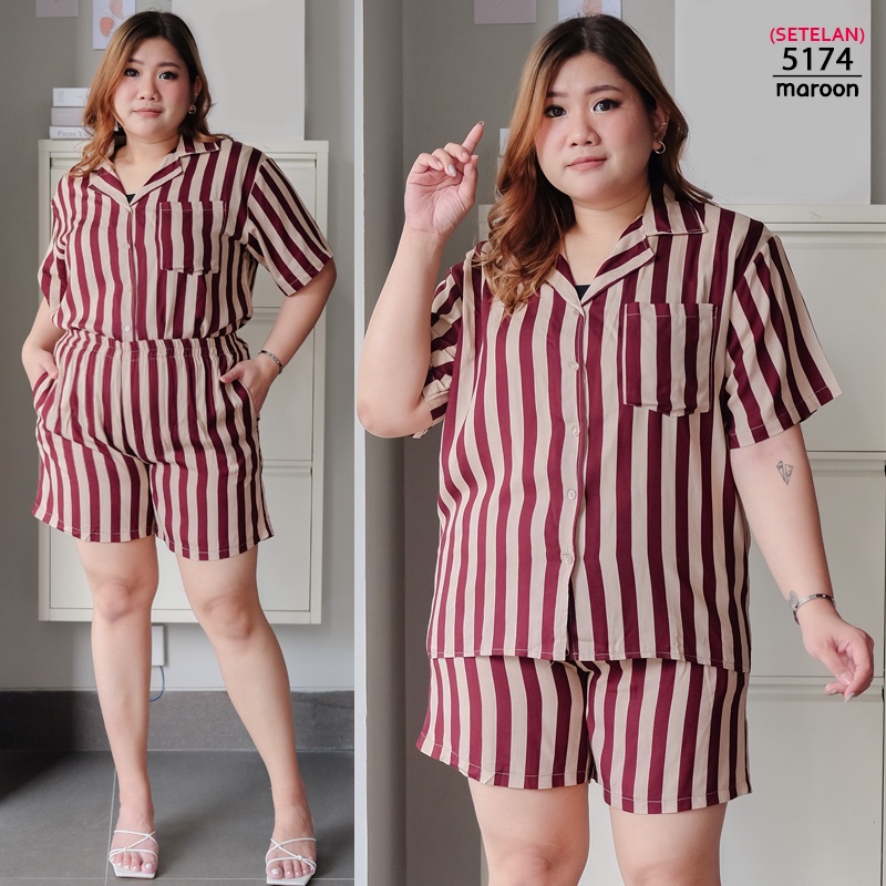 ARENA - Big Size Setelan Casual Wanita