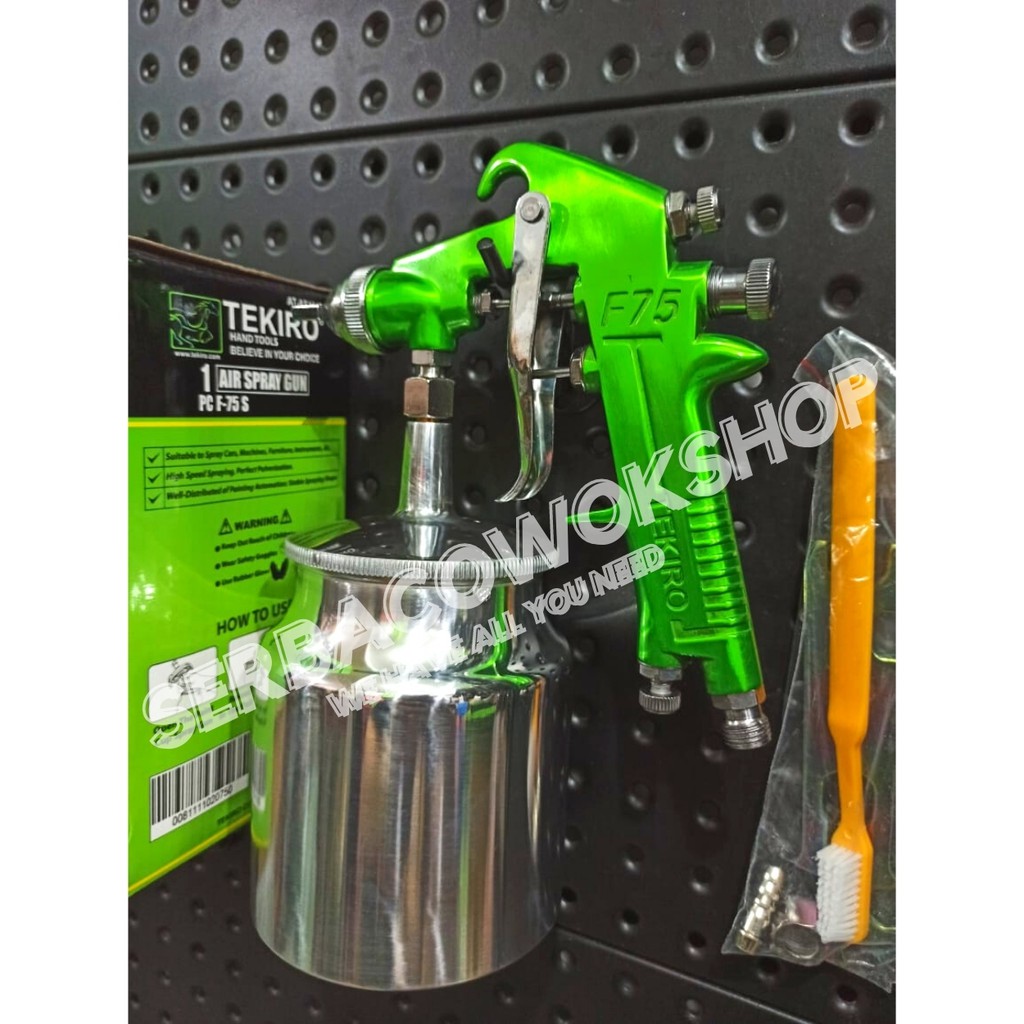 Tekiro F75 S Spray Gun Semprotan Cat Tabung Bawah F75S 750 cc Termurah Berkualitas