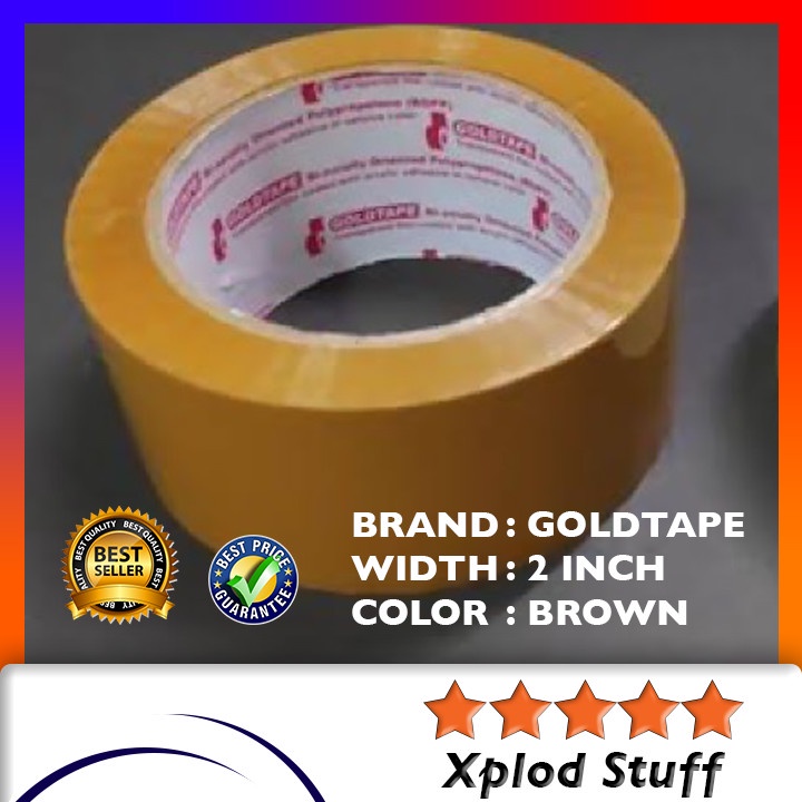 

Lakban Coklat Selotip Gold Tape Isolasi 2 Inch Goldtape OPP Tape Isolasi Lakban Cokelat Termurah