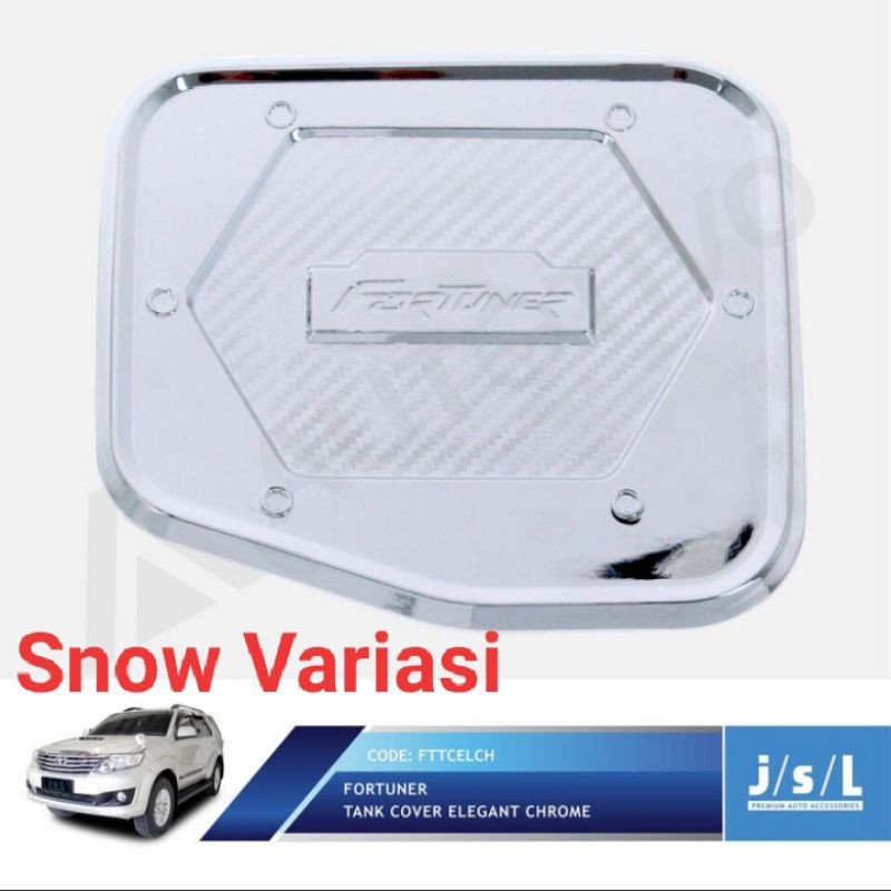 Toyota Fortuner tutup tangki mobil tank cover elegant chrome JSL