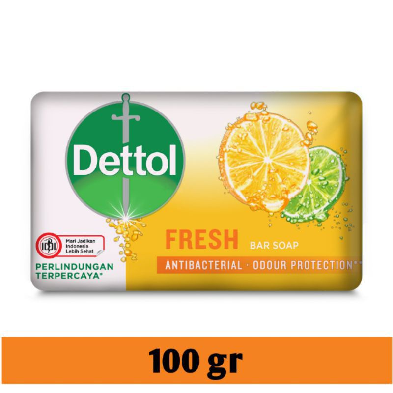 DETTOL SABUN MANDI BATANG 100GR | SOAP BAR 100GR