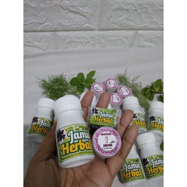 Jamu herbal Glintiran Plus salep pelet Dayak