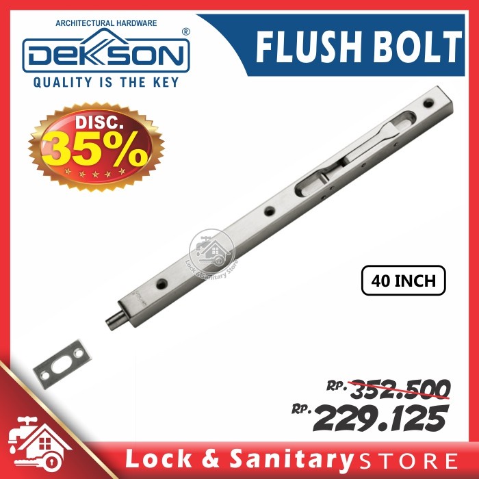 Flush Bolt Dekkson Dekson Fb 040 40" Inch 100 Cm Grendel Tanam Slot Pi