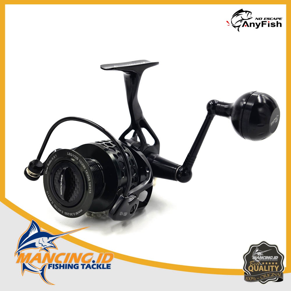 FISHING REEL ANYFISH METAL X POWER HANDLE PERALATAN ALAT PANCING PANCINGAN IKAN MANCING KEREKAN