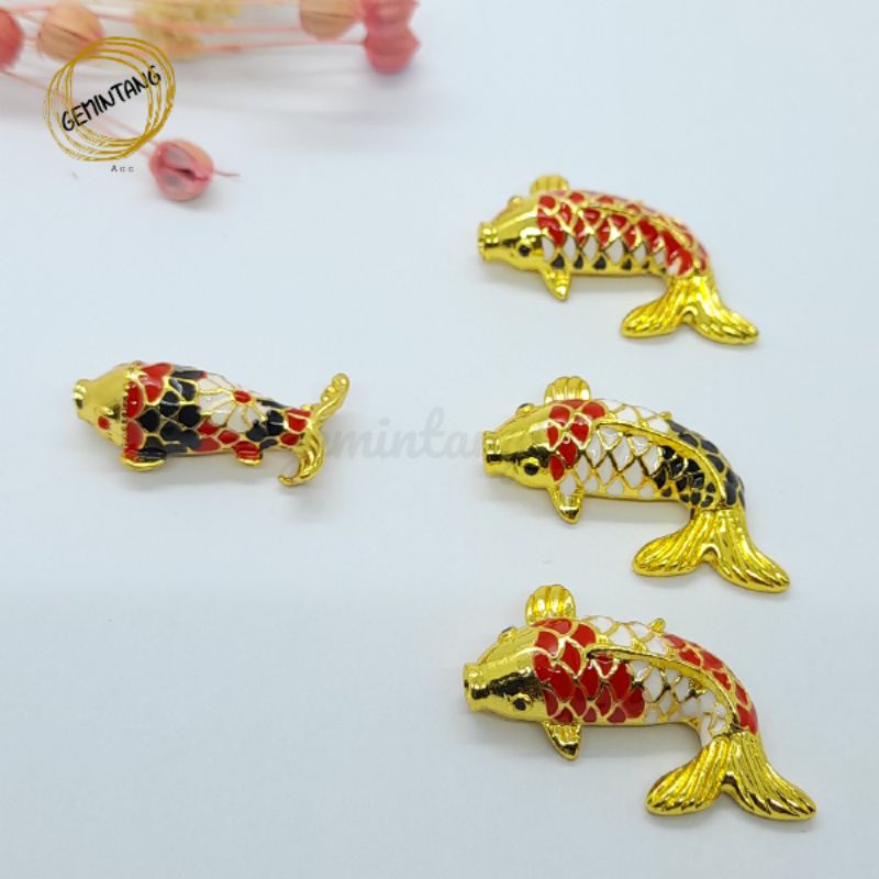 Liontin Gelang Ikan Koi Charm Gelang Tali Ornament Xuping Model Ikan Koi