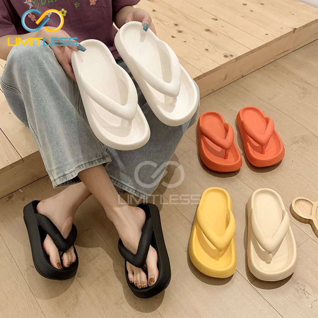 Sandal Japit Wanita Ringan Anti Slip Korean Style Limitless Sandal Jepit Cewek Keren Sendal Wanita Rumah Empuk Terbaru