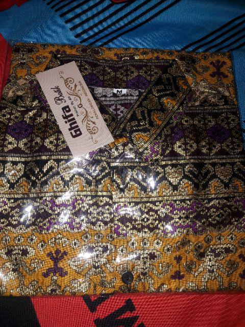 Hem Batik Anak Cowok 2-11 Th Kemeja Batik Anak Laki Laki Murah Real Picture