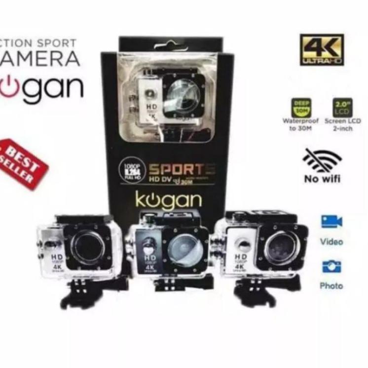 [KODE PRODUK HJ9ZQ6442] SATU SET KAMERA SPORT CAM Kogan WATER RESIST / VLOG YOUTUBE GAMING SPORT ULT