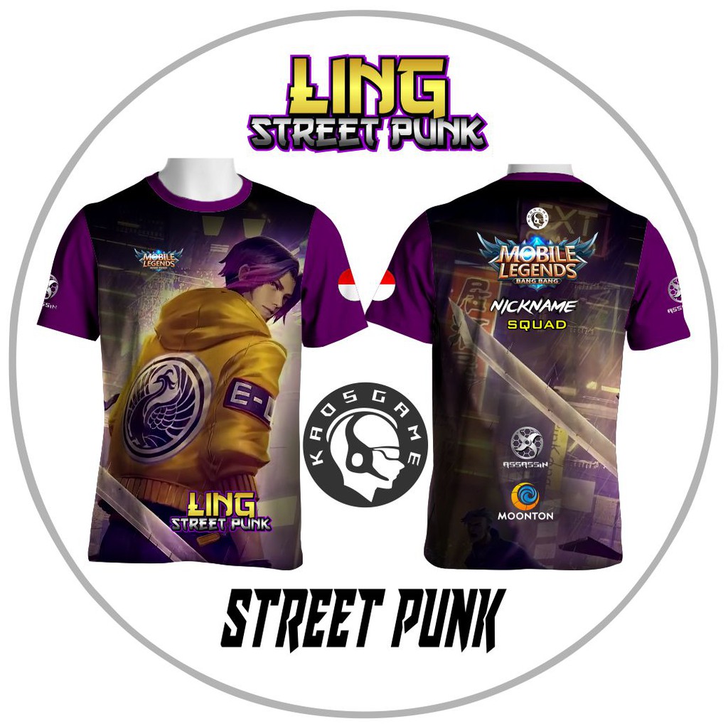 Kaos Mobile Legends LING| Skin Lengkap