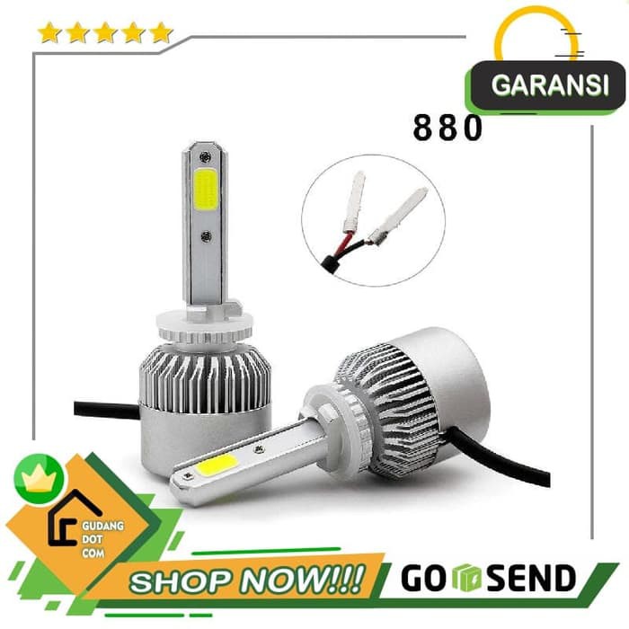 Lampu Mobil LED COB Headlight 8000LM 2PCS S2 880881H27