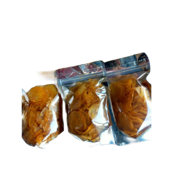 KERIPIK KACA/KERIPIK BELING RASA PEDAS DAUN JERUK BERAT 60G