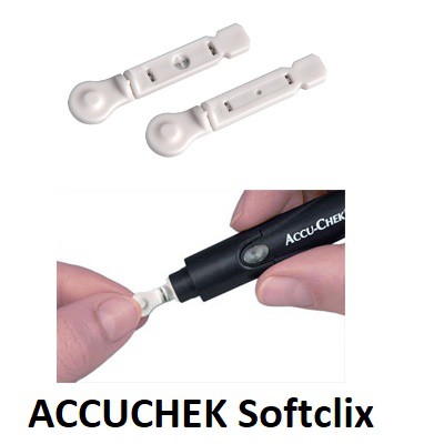 1 BOX - Jarum Accu-Chek Softclix Isi 200Pcs / Blood Lancet Accu Check / Accucheck / Accuchek