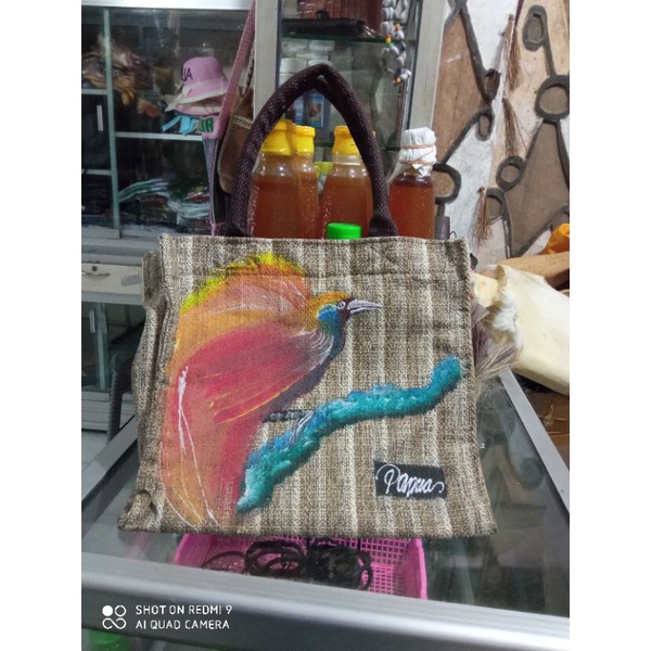 tas lukis cendrawasi/oleh oleh papua