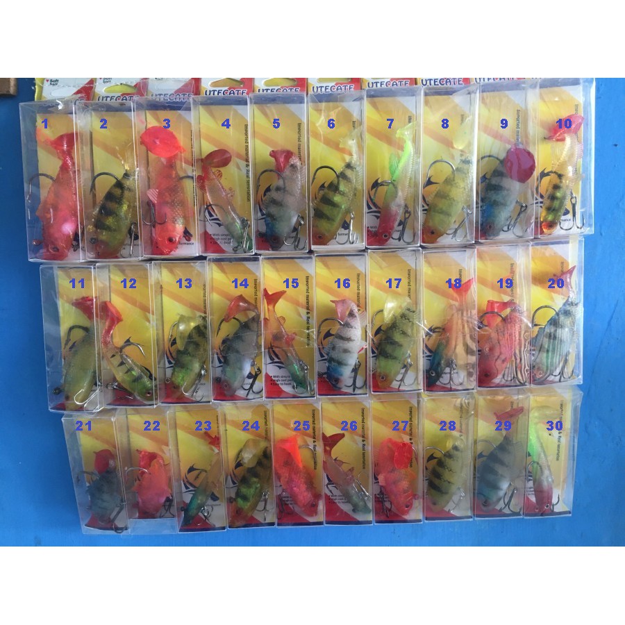 soft lure /umpan ikan karet utecate