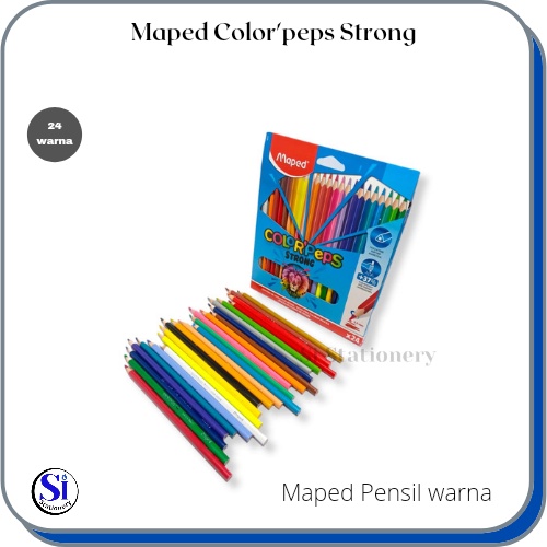 

Pensil Warna Maped Colorpeps Strong Triangular 24 Warna
