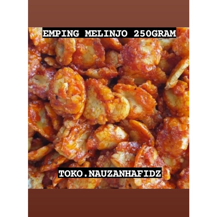 

EMPING MELINJO PEDAS MANIS JAJANAN JADOEL ISI 250gram