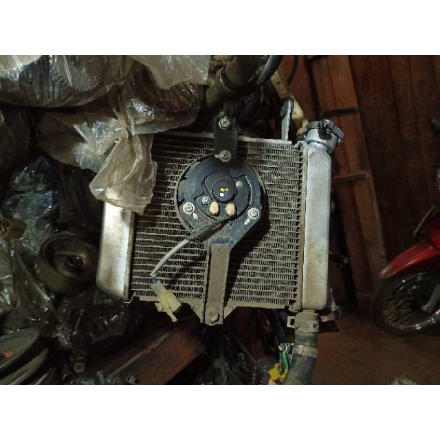 Radiator + Kipas Radiator Suzuki Satria Fu Fi Original Copotan Motor