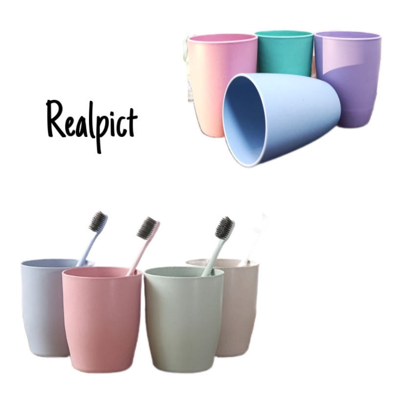 ( BISA COD ) PROMO GELAS PLASTIK JERAMI / MUG PLASTIK ISI 1pcs, 4pcs , 6pcs / GELAS TEH KOPI / WHEATSTRAW CANGKIR PLASTIK CUP / GELAS MUG GANDUM KOKOH / BPA FREE / GELAS PASTEL / GELAS SUSU WARNA WARNI