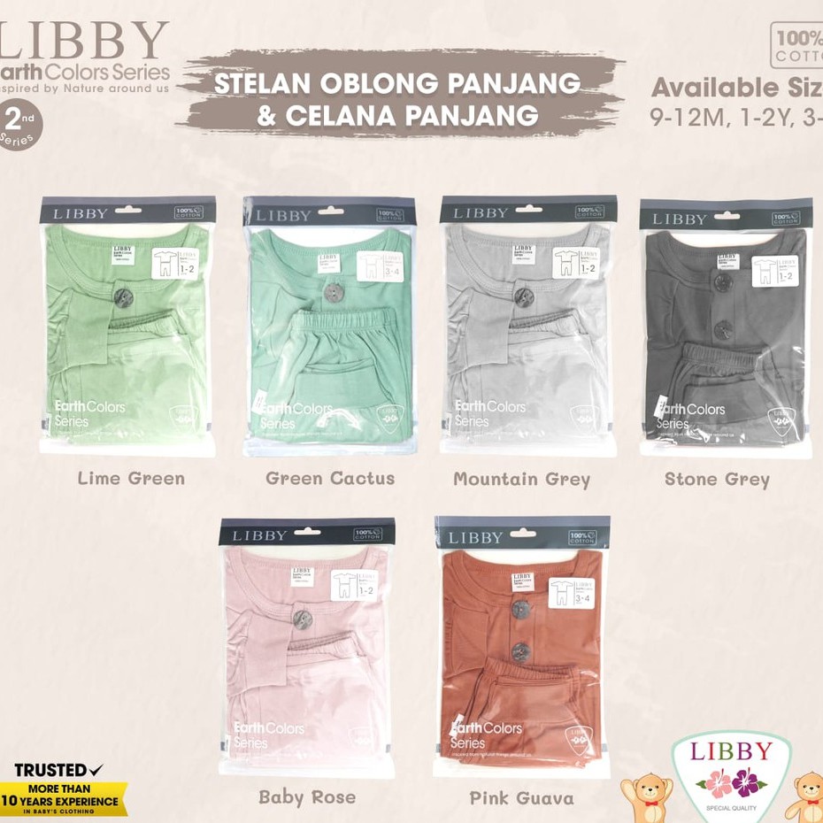 LIBBY EARTH SERIES Stelan Oblong Panjang Celana Panjang